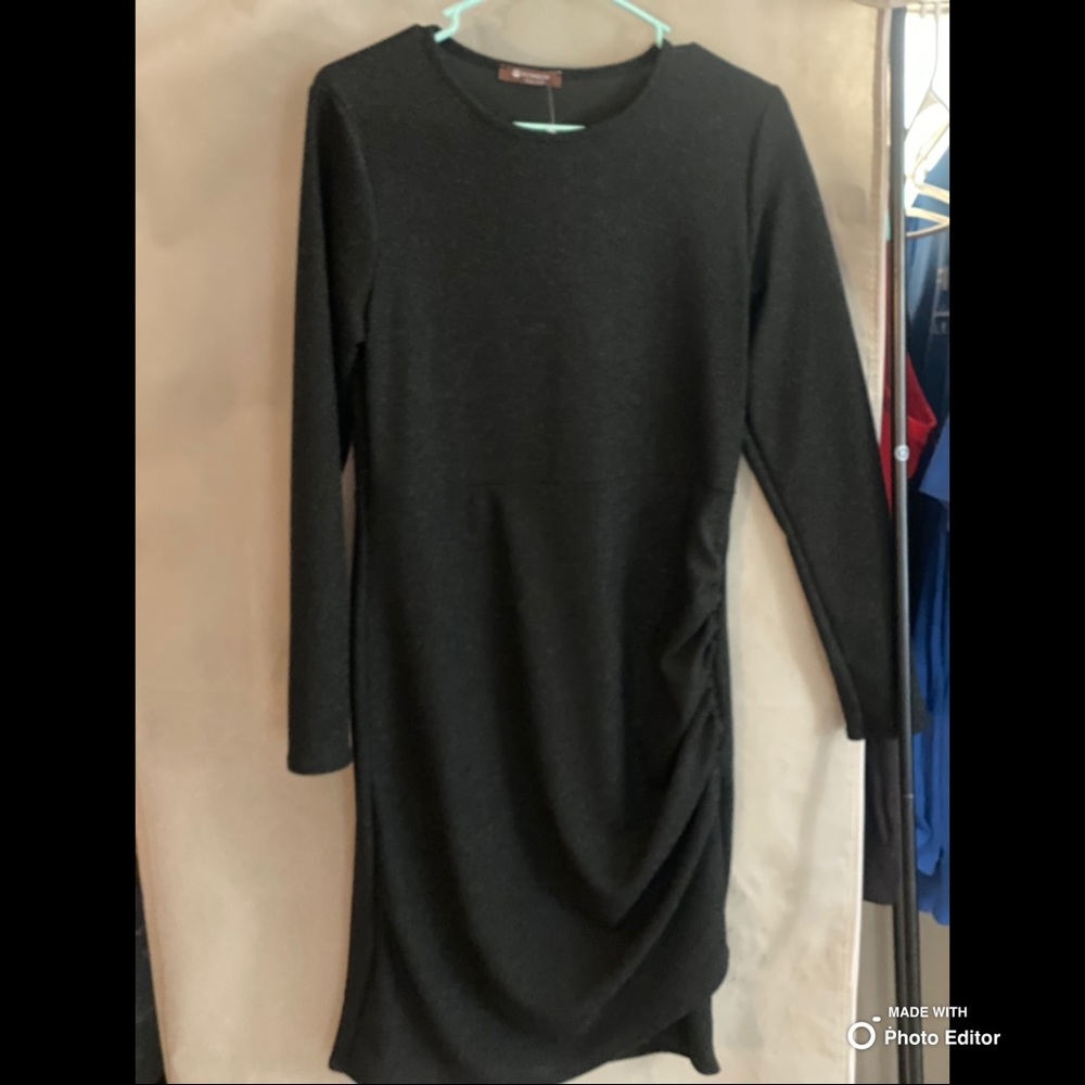 Black fitting dress
